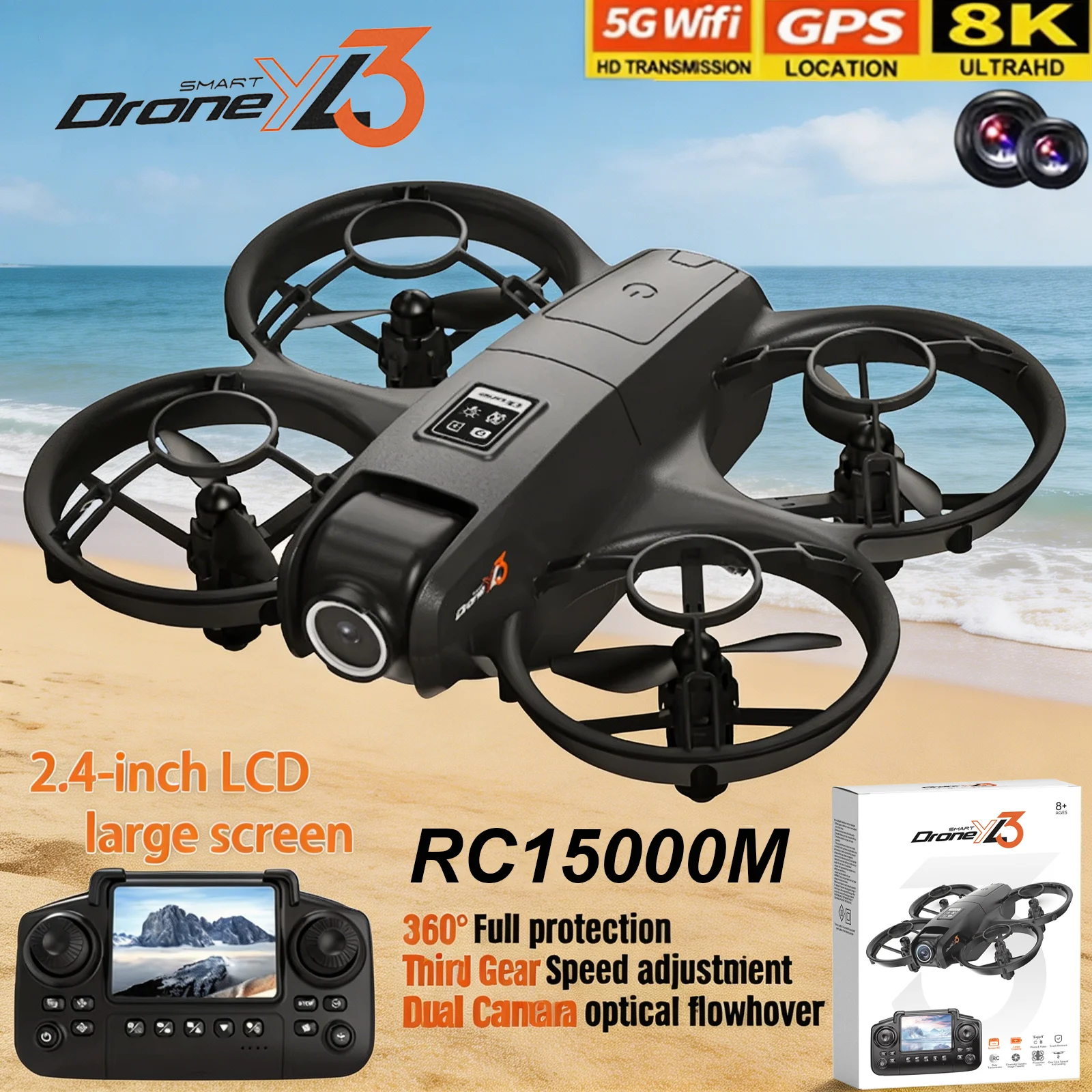 Drone Camera Lens - Nowy dron RC YL3 8K 1080P