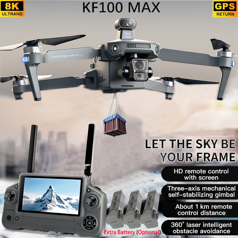Dron GPS KF100 MAX Kamera 4K 3 – Drone Camera 4K recenzja i cena