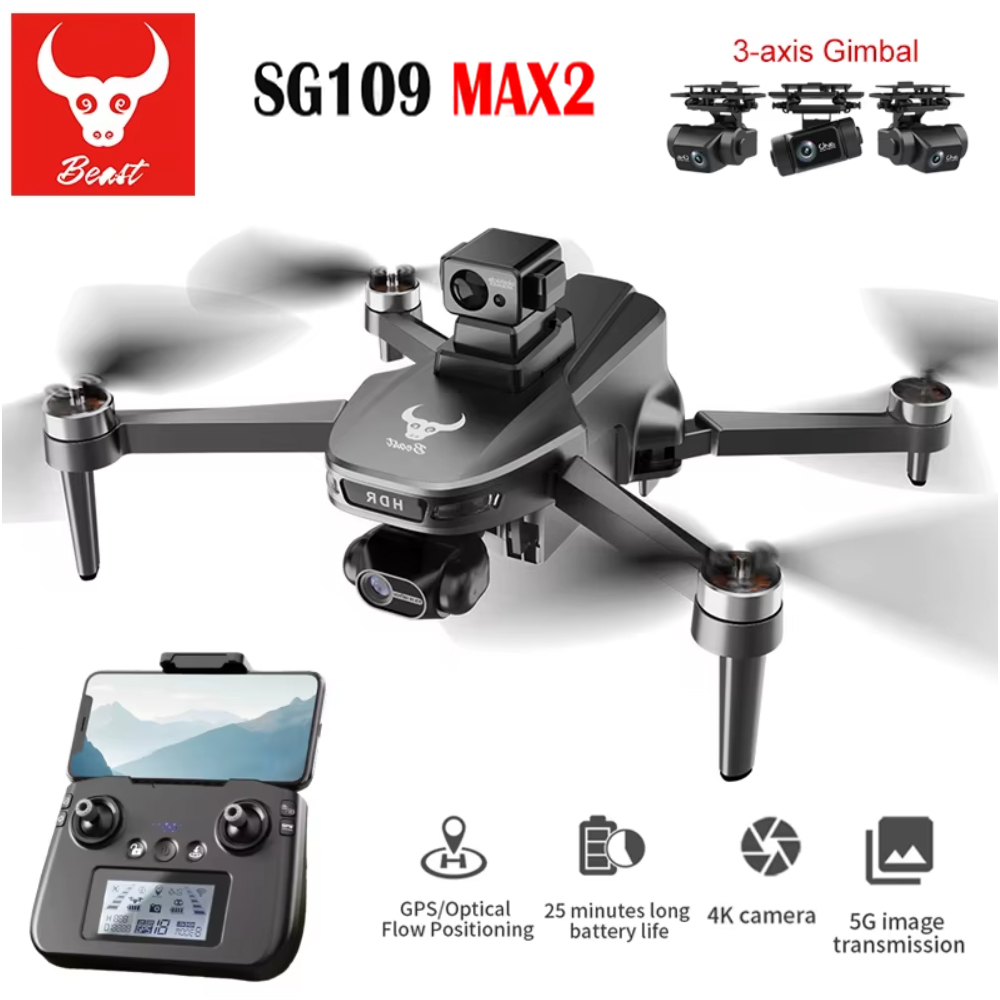 SG109 MAX2 profesjonalny dron  – Drone Camera 4K recenzja i cena